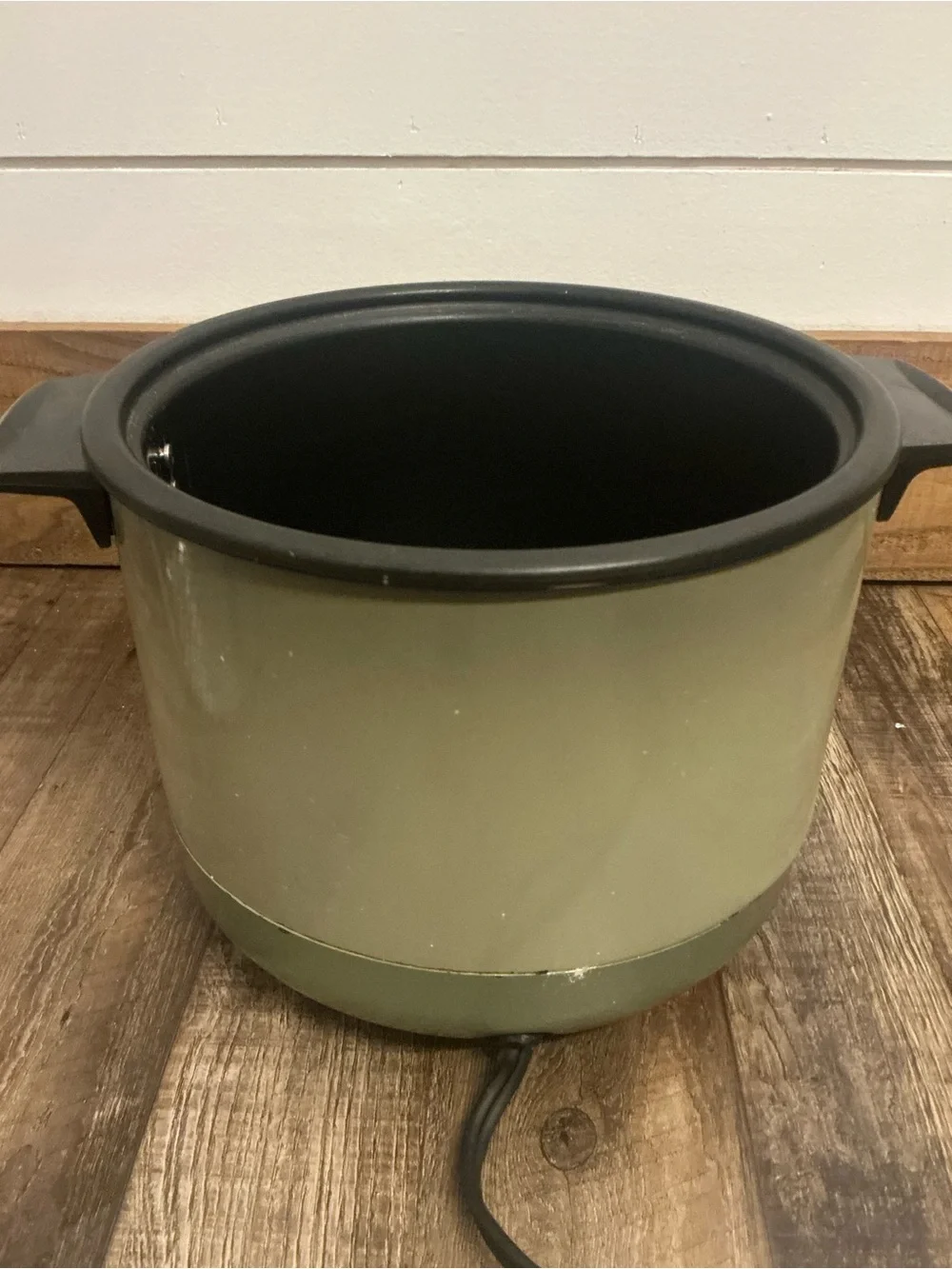 Vintage Sunbeam Cooker Deep Fryer CF-A Green Electric Fryer Basket Lid USA